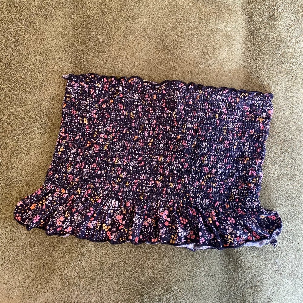 Flowered Bandeau Top Size S/M